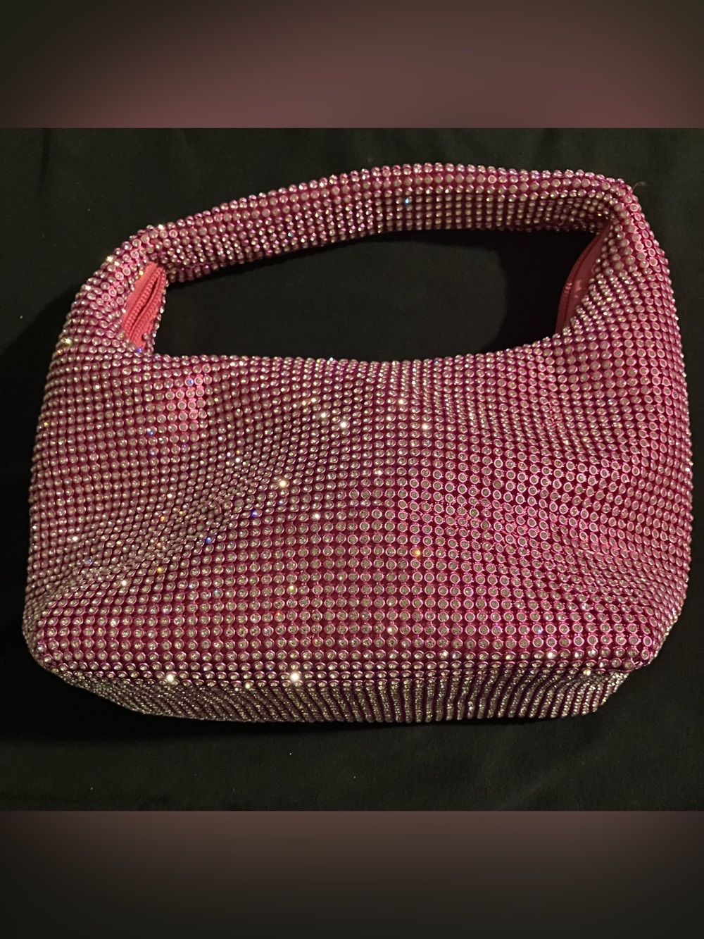 Shiraleah Pink Crystal Mini Hobo Bag